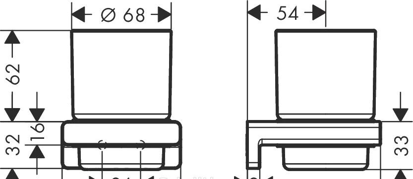 Hansgrohe AddStoris, Стакан, 41749000