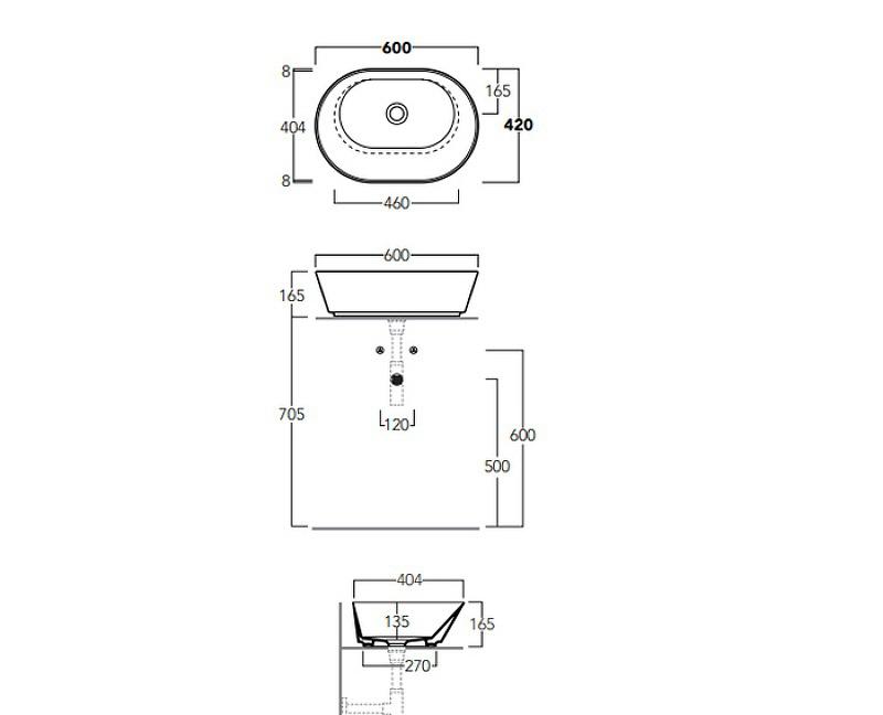 Simas Wave, Раковина, WA02 bi*0