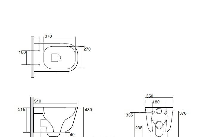 Kerasan Tribeca, Унитаз подвесной, 511431
