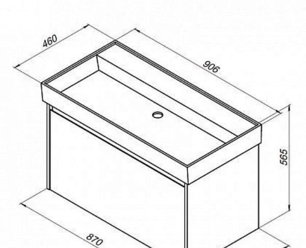 Aquanet Nova Lite, Тумба для раковины, 00242257