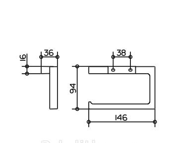 Keuco Edition 11, Держатель туалетной бумаги, 11162 010000 / 11162010000