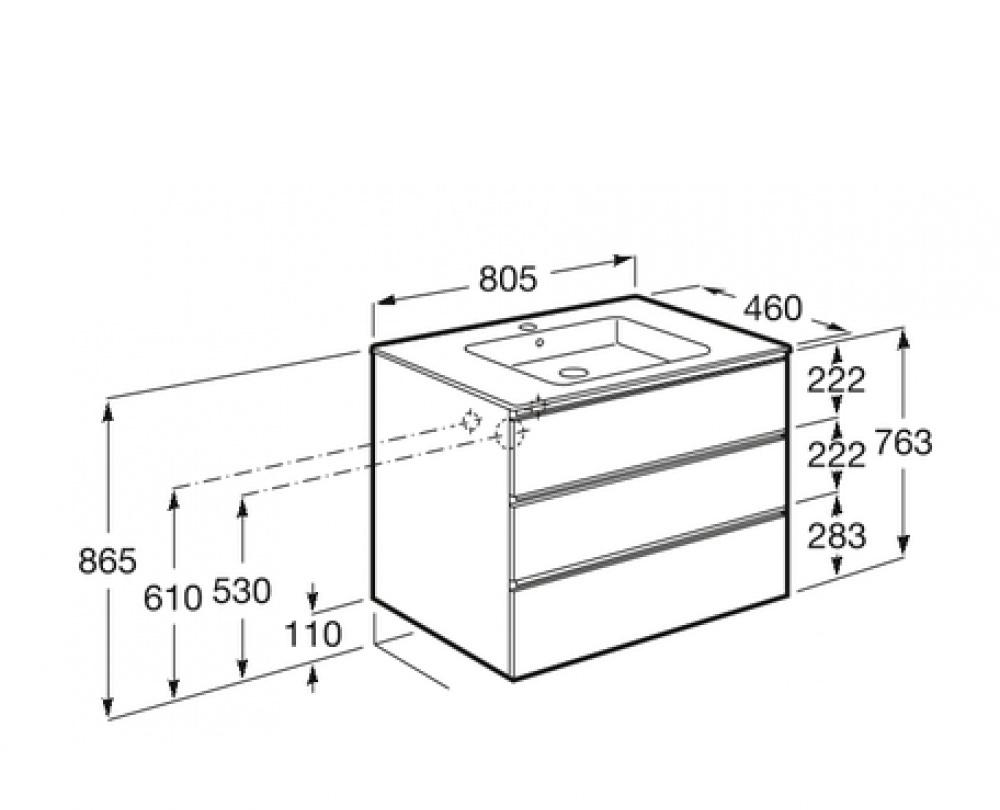 Roca Domi, Тумба для раковины, A857459806