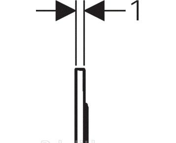 Кнопка смыва - Geberit, Omega 20, 1x21.2x14.2 см, 115.085.JQ.1