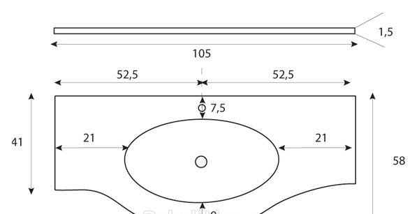 Cezares Lady, Раковина, IS/LA/LD/RO/04