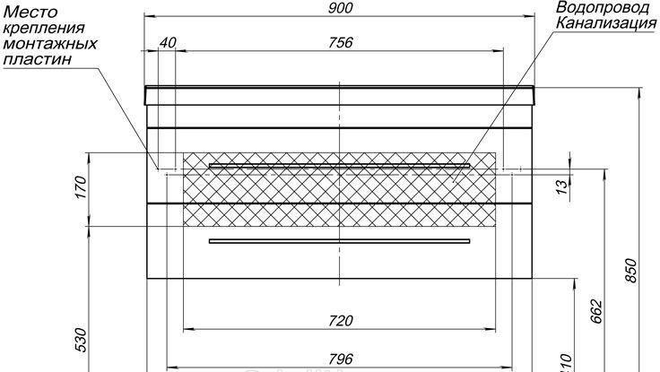 Aquanet Нота, Тумба с раковиной, 00212856
