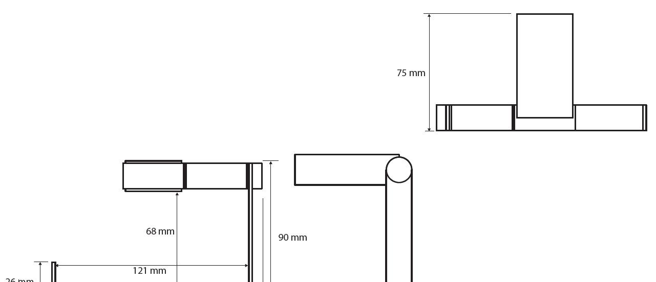 Bemeta Via, Держатель туалетной бумаги, 135012222