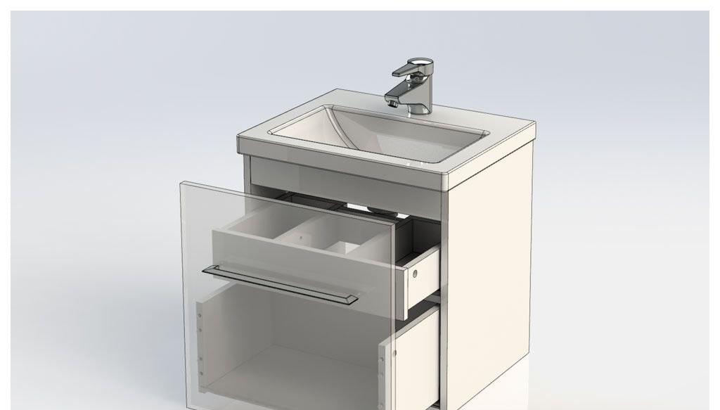 Aquanet Порто, Тумба с раковиной, 00212575