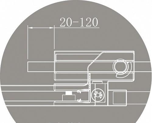 Душевой уголок - Cezares, Slider, 100x100x195 см, SLIDER-AH-1-90/100-100-C-Cr