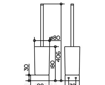 Keuco Edition 300, Ершик, 30064 019000 / 30064019000