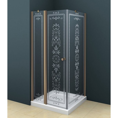 Душевой уголок - Cezares, Royal Palace, 100x90x195 см, ROYAL PALACE-A-AH-12-100/90-CP-Br / ROYAL PALACE-AH-12-100/90-CP-Br