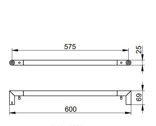 Keuco Сollection Reva, Полотенцедержатель, 12801 370600