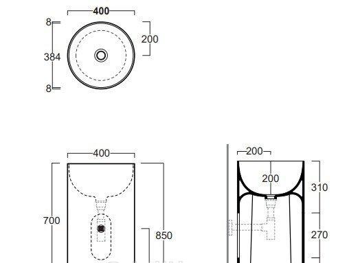 Simas Po-mo, Раковина, PO07bi