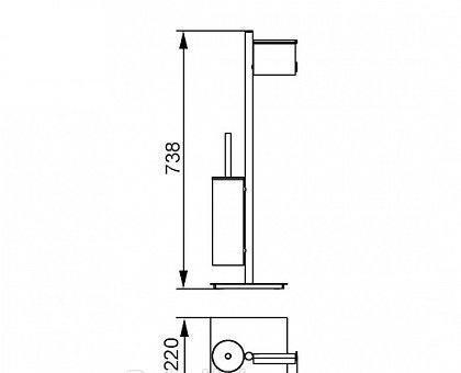 Aquanet 3800, Держатель туалетной бумаги, 00189270
