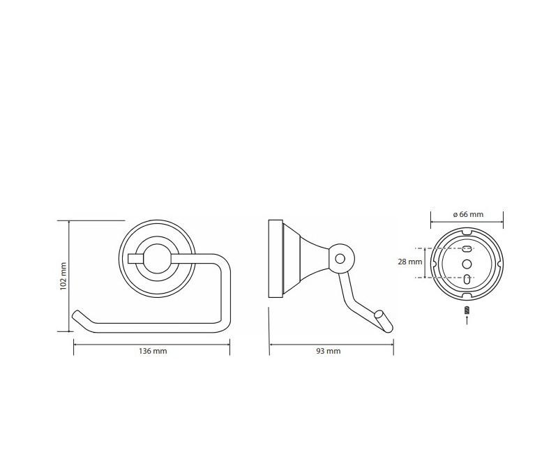 Bemeta Kera, Держатель туалетной бумаги, 144712027