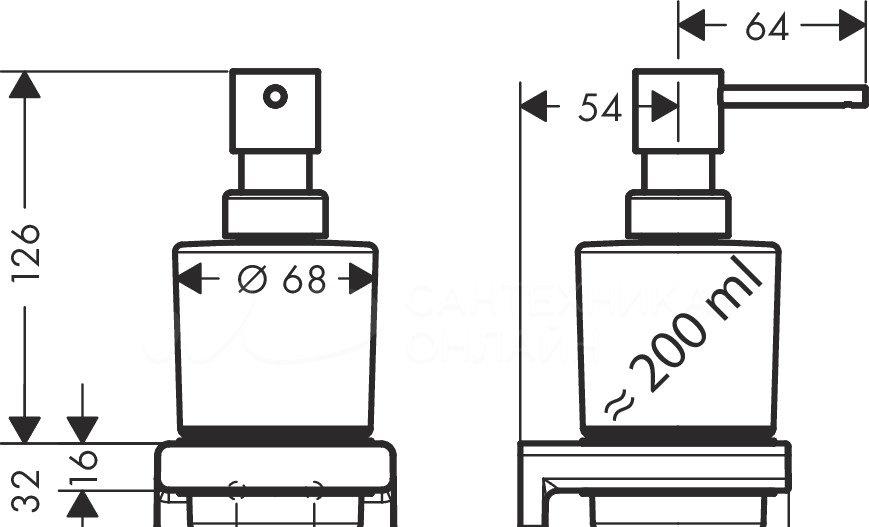 Hansgrohe AddStoris, Дозатор для жидкого мыла, 41745700