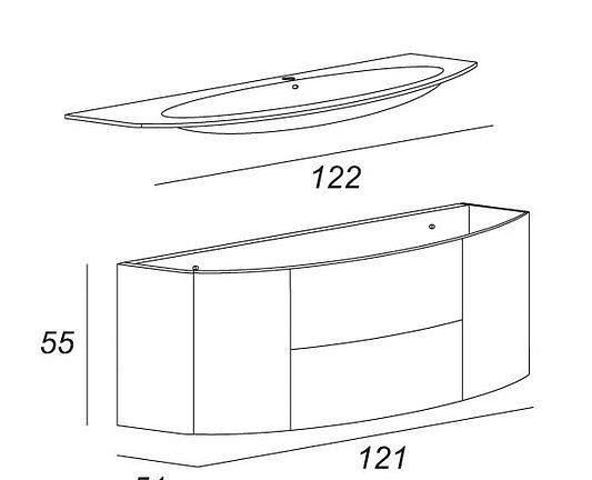 Cezares Chic, Тумба для раковины, 54418