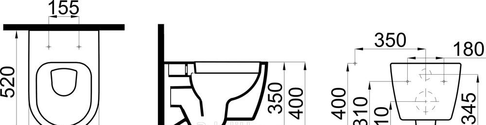 Geberit без коллекции, Унитаз подвесной с инсталляцией и кнопкой, 893104970