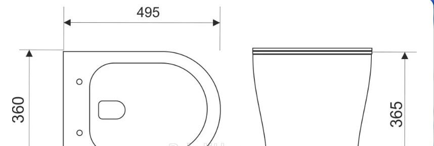 Aquanika Basic, Унитаз подвесной, AQB101-00