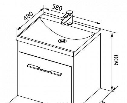Aquanet Августа, Тумба для раковины, 00210026