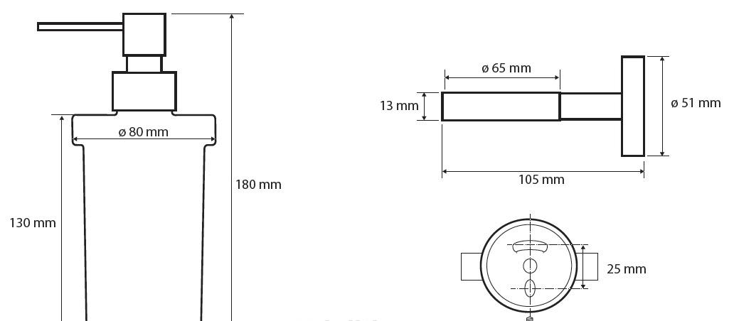 Bemeta White, Дозатор для жидкого мыла, 104109014