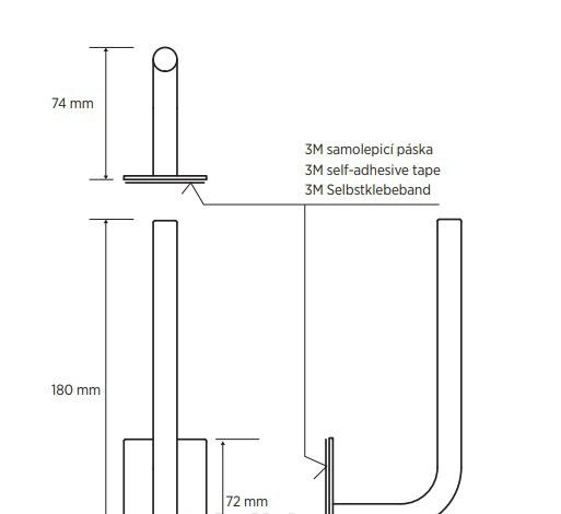 Bemeta Easy, Держатель для запасных рулонов, 163112230