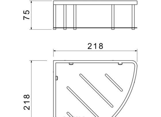 Aquatek без коллекции, Полка-решетка, AQ4926MB