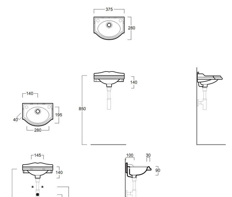 Simas Arcade, Раковина, AR035bi*1dx