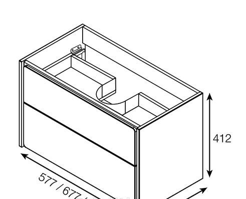 Roca Ronda, Тумба для раковины, ZRU9303004