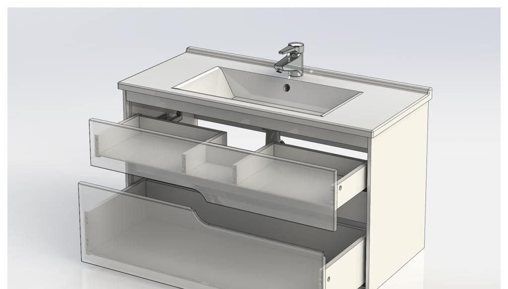 Aquanet Модена, Тумба с раковиной, 00212664