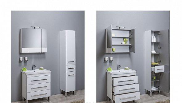 Aquanet Сиена, Шкаф-пенал, 00189241