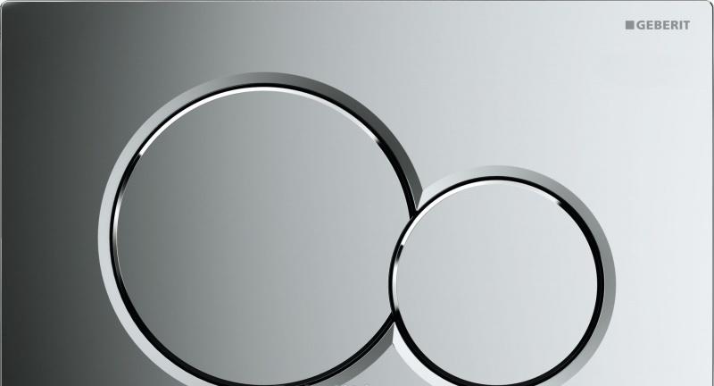 Geberit Smyle, Унитаз подвесной с инсталляцией и кнопкой, 500.300.21.S