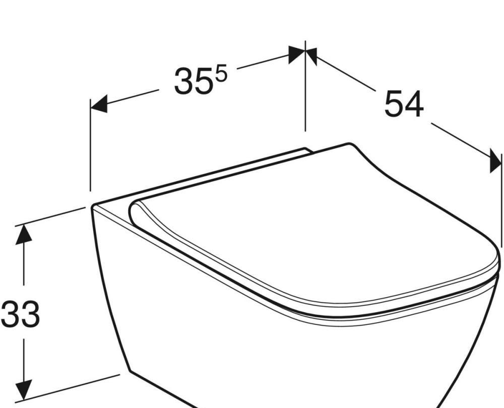 Geberit Smyle, Унитаз подвесной, 500.683.00.2