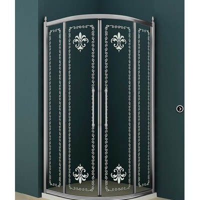 Душевой уголок - Cezares, Retro, 90x90x195 см, RETRO-R-2-90-CP-Cr