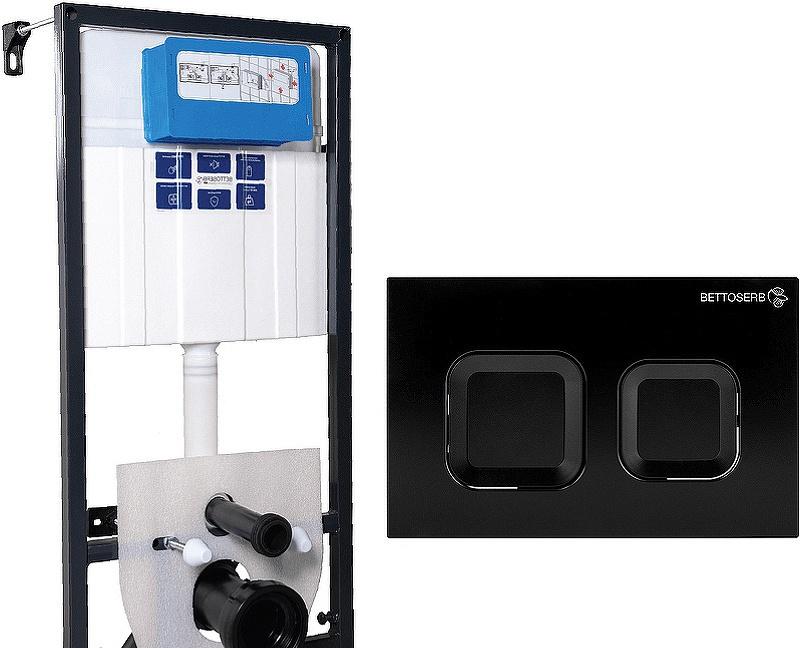 Инсталляция для унитаза - Bettoserb, Djerma Sava Fix Slim, 20x52x113.6 см, 00312920 / SET40006471