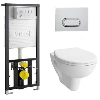 Vitra S20, Унитаз подвесной с инсталляцией и кнопкой, 9004B003-7202
