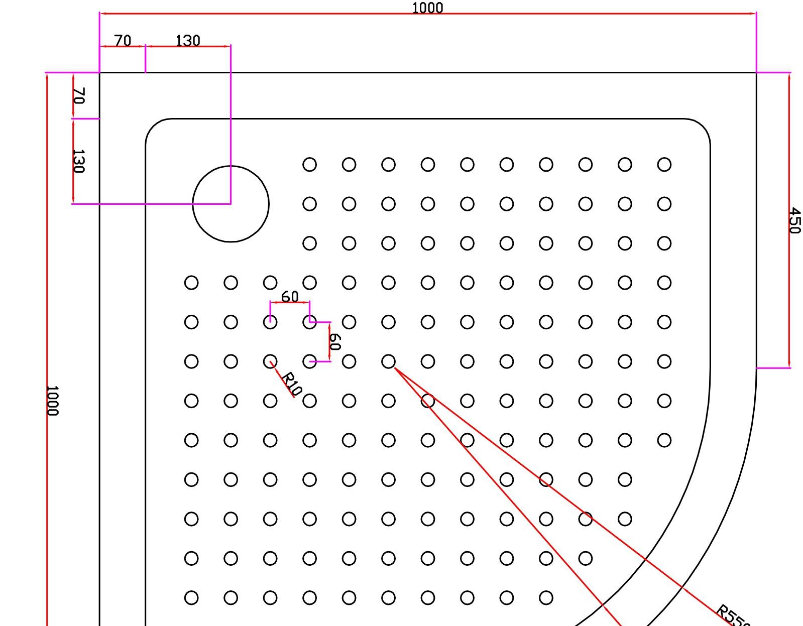 Душевой поддон - Cezares, Tray, 100x100x15 см, A-R-100-550-15-W0 / TRAY-A-R-100-550-15-W0