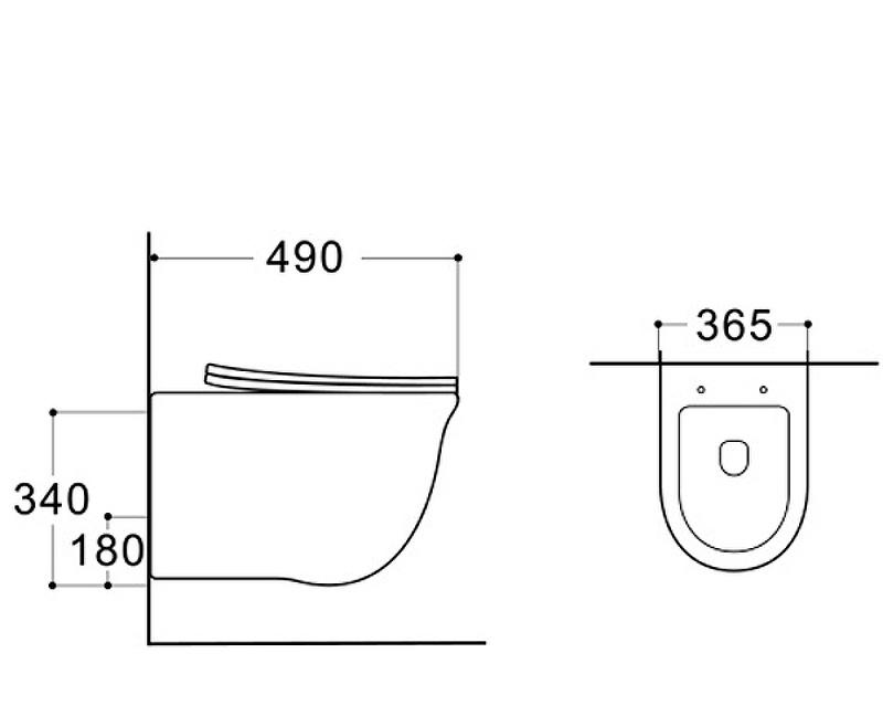 Aquatek Классик, Унитаз подвесной с инсталляцией и кнопкой, SET AQUATEK КЛАССИК cm-010 4в1