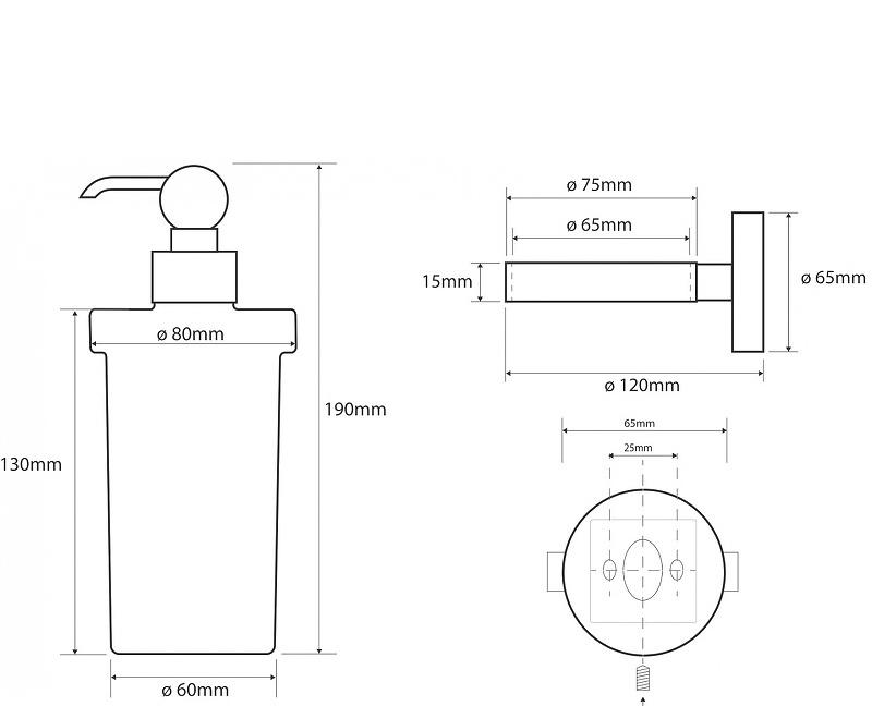 Bemeta Retro chrom, Дозатор для жидкого мыла, 144309012