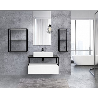 Cezares Cadro, Тумба для раковины, CADRO-100-1C-SO-BG-BLUM