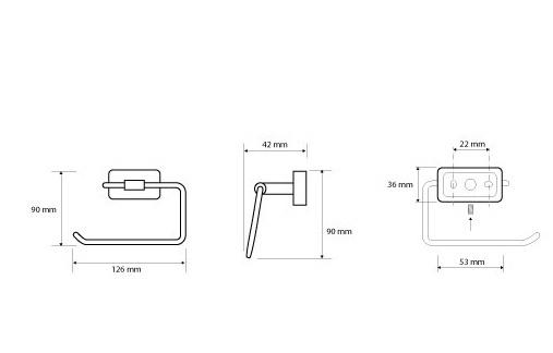 Bemeta NIKI, Держатель туалетной бумаги, 153112022