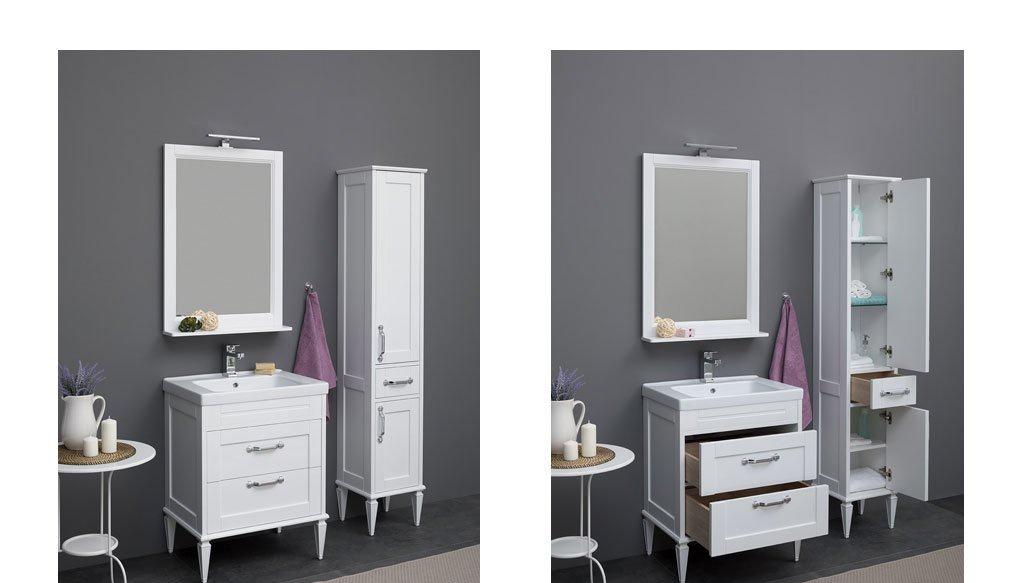 Aquanet Денвер, Шкаф-пенал, 00199214