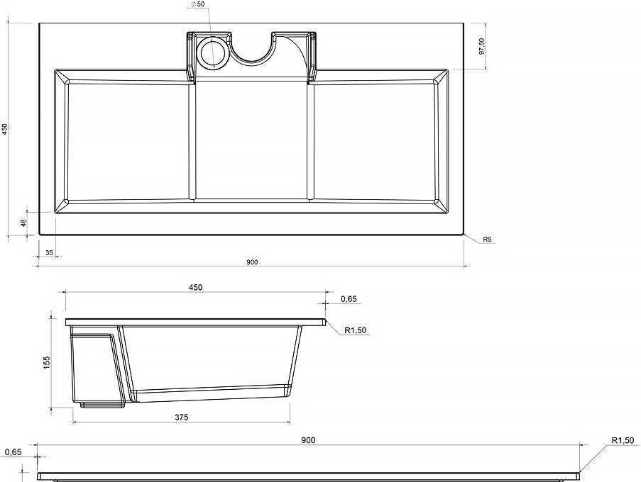 Aquanet Фортуна, Раковина, 00187182