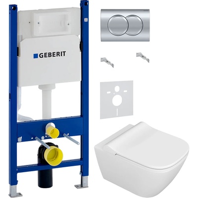 Geberit без коллекции, Унитаз подвесной с инсталляцией и кнопкой, CT8708