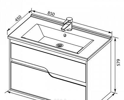 Aquanet Модена, Тумба для раковины, 00196965