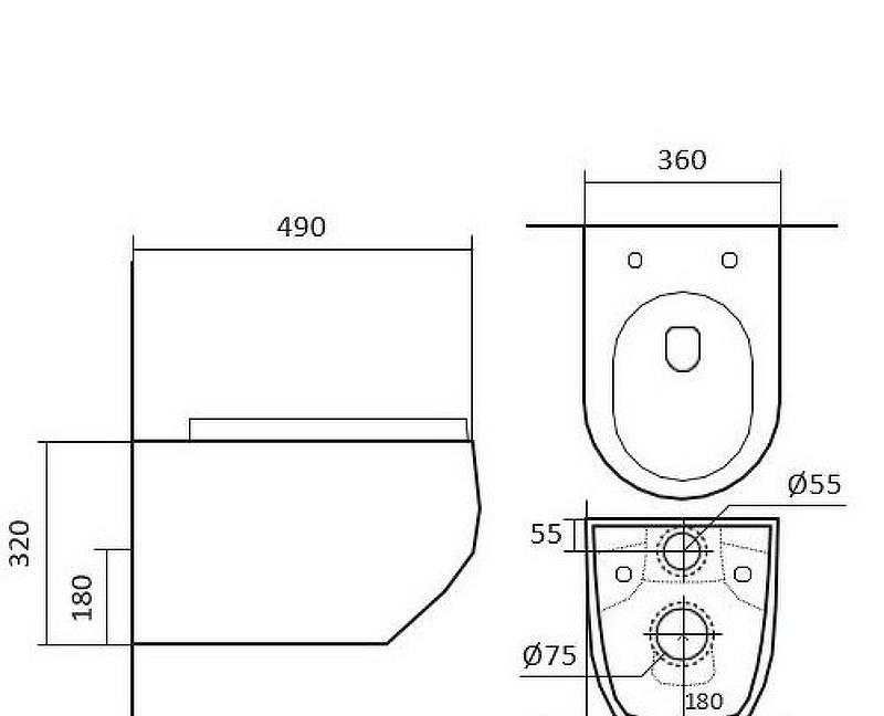 Aquatek Европа, Унитаз подвесной с инсталляцией и кнопкой, SET AQUATEK ЕВРОПА T KDI15
