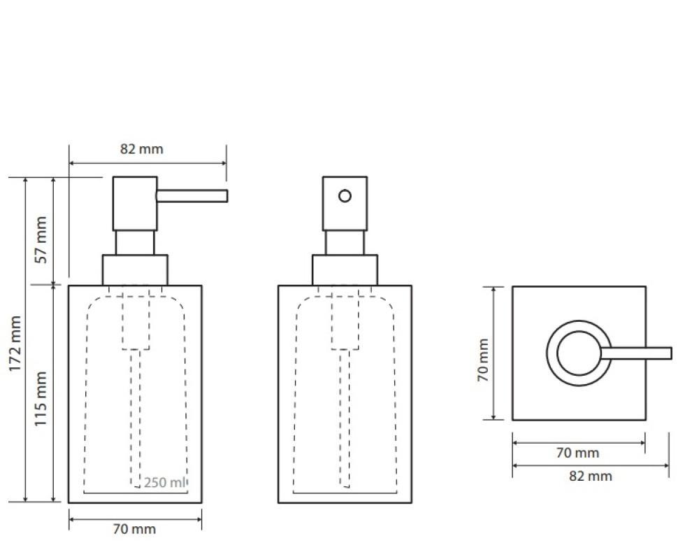 Bemeta Vista, Дозатор для жидкого мыла, 120109016-101