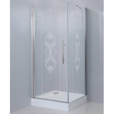 Душевой уголок - Cezares, Giubileo, 90x90x195 см, GIUBILEO-A-11-90-CP-G-L