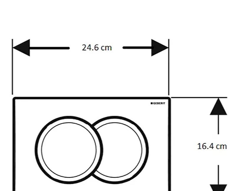 Инсталляция для унитаза - Geberit, Delta, 12x50x132 см, 458.149.21.1