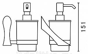 Art&Max Elegant, Дозатор для жидкого мыла, AM-E-1599Z / AM-1599Z