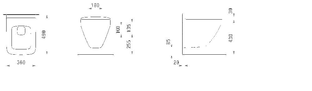 Laufen Palace, Унитаз подвесной, 8.2070.3.000.000.1